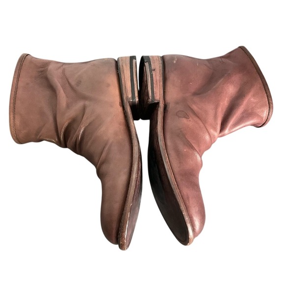 John Fluevog Shoes Living Malcolm‎ Goodyear Welt Zipper Gusset Men Sz 5 & W Sz 7 - Picture 9 of 13